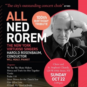 The New York Virtuoso Singers Perform ALL NED ROREM – A 100th Birthday Tribute Photo