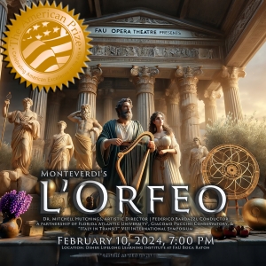 Florida Atlantic University Opera Theatre Named National Finalist in The American Prize For L'ORFEO