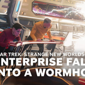 STRANGE NEW WORLDS Clip: Enterprise Crew Scrambles After a Wormhole Hit Photo