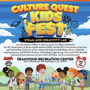 CULTURE QUEST KIDS FEST to Bring STEAM, Arts to DC's Ward 7
