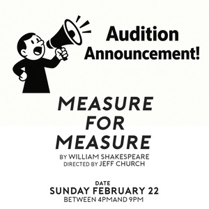 Burbage Theatre Co to Hold Auditions for MEASURE FOR MEASURE Photo