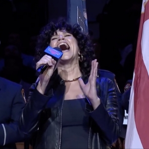 Video: Mandy Gonzalez Sings the National Anthem at Knicks Game Photo