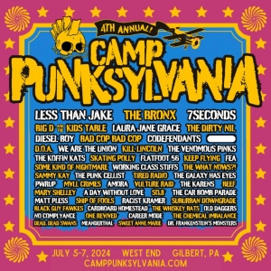LESS THAN JAKE to Play 4th Annual CAMP PUNKSYLVANIA MUSIC & CAMPING FESTIVAL in July Video