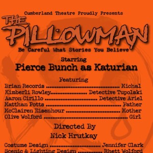 THE PILLOWMAN to Open at Cumberland Theatre This October Photo