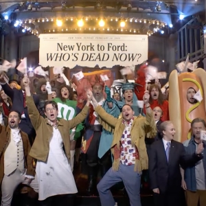 Video: Lin-Manuel Miranda, John Mulaney, Nathan Lane & More in SNL50 Musical Sketch Photo