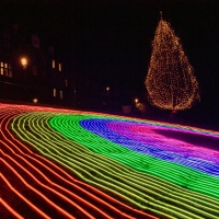 Edinburgh's Christmas Lights Up The Capital To Thank Key Workers Photo