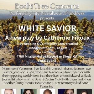 Bodhi Tree Concerts Presents First Ever Reading Of New PlayWHITE SAVIOR By Catherine Photo