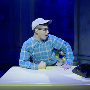 Jordan Fisher Performs 'Feed Me (Git It!)' in LITTLE SHOP OF HORRORS New York Photo