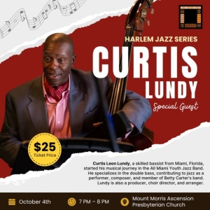 Curtis Lundy to Perform at Mount Morris Ascension Presbyterian Church Photo