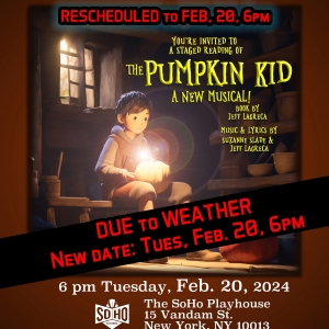 Staged Reading of THE PUMPKIN KID Musical Rescheduled at Soho Playhouse Photo