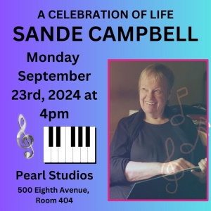 Celebration of Broadway Musician Sande Campbell to be Held at Pearl Studios Photo