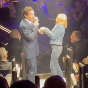 Video: Kristin Chenoweth Dances With Jonathan Groff at JUST IN TIME Photo