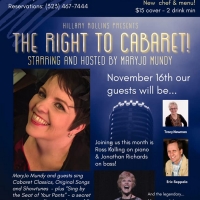 MaryJo Mundy's THE RIGHT TO CABARET A Monthly Residency to Begin at The Gardenia Supp Photo