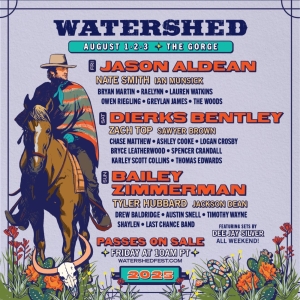 Jason Aldean, Dierks Bentley, & Bailey Zimmerman Join Watershed's 2025 Lineup Photo