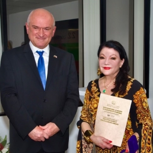 Actress-Philanthropist Irina Maleeva Receives Ivan Vazov Medal From Bulgarian Prime M Photo