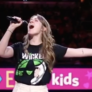 Video: WICKEDs Carly Augenstein Performs Defying Gravity at Indiana Fever Game Photo