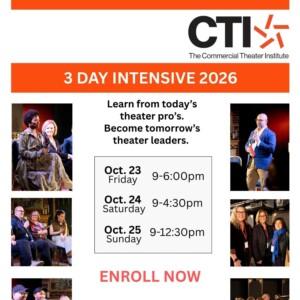Commercial Theater Institute Opens Registration For Three-Day Intensive Photo