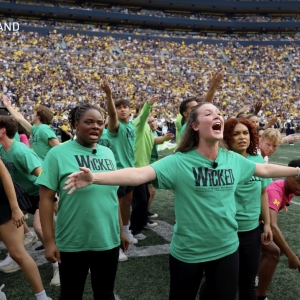 Video: University of Michigan Presents WICKED Halftime Show Video