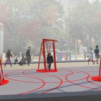 7th Annual Flatiron Plaza Design Installation Evokes Connections During Pandemic Photo