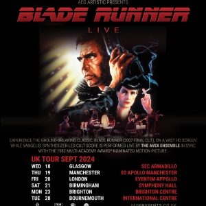 BLADE RUNNER Live In Concert Will Embark on UK Tour Video