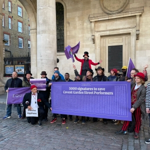 Street Performers March on Westminster City Hall to Demand End of Licensing in Covent Gard Photo