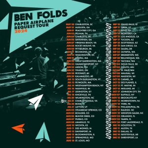 Ben Folds Adds Fall Dates to His 2024 Paper Airplane Request Tour