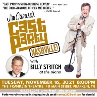 JIM CARUSO'S CAST PARTY With Billy Stritch At The Piano to Return to the Franklin…