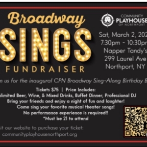 Community Playhouse of Northport to Present Broadway-Style Sing-Along Fundraiser in March