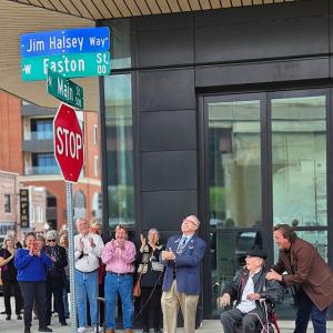 Photos: Tulsa Honors Jim Halsey With Street Naming Between Cain's Ballroom and OKPOP  Photo