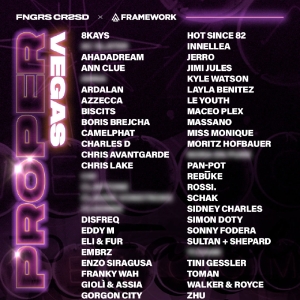 FNGRS CRSSD And Framework Announce Phase One Lineup For Debut Edition Of PROPER Las V Photo