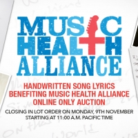 Julien's Auctions Announces Online Charity Auction, 'Handwritten Song Lyrics Benefitt Video