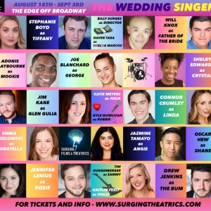 Cast And Creative Team Announced For Surging's THE WEDDING SINGER Opening In August Photo