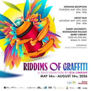 Izia Lindsay Solo Exhibition RIDDIMS OF GRAFFITI Will Open at DVCAI at Barry University Photo