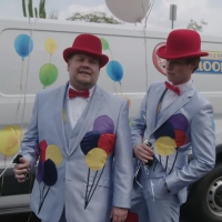 VIDEO: Watch James Corden & Eddie Redmayne Deliver Singing Telegrams Video
