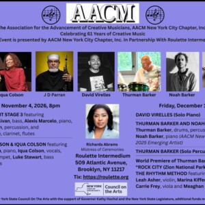AACM New York City Chapter to Celebrate 61 Years of Creative Music With Concerts at R Photo