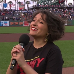 Video: FUNNY GIRL's Katerina McCrimmon Performs National Anthem for the San Francisco Giants