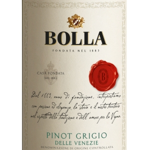 BOLLA Pinot Grigio-A Pleasing Wine for Autumn