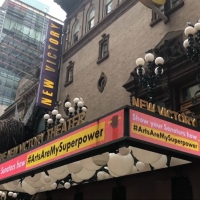 The New Victory Theater Shows Support for #ArtsAreMySuperpower With New Digital Marqu Photo