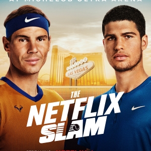 Rafael Nadal & Carlos Alcaraz Will Face Off At The Netflix Slam in March Photo