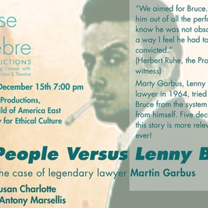 Stephen Dexter, Timothy Doyle and More to Star in THE PEOPLE VERSUS LENNY BRUCE…