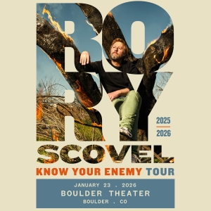 RORY SCOVEL: KNOW YOUR ENEMY TOUR is Coming to Boulder Theater in January