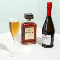 DISARONNO & KORBEL PROSECCO-Simple and Elegant “Italian Sparkler” Cocktail Recipe