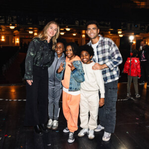 Photos: DWTS Partners Julia Stiles and Ezra Sosa Visit MJ on Broadway Photo