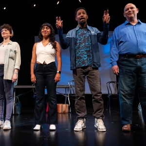 Cast Set for Pearl Cleages SOMETHING MOVING: A MEDITATION ON MAYNARD at The Alliance Theat Photo