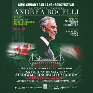 Andrea Bocelli Will Perform First-Ever Headline Concert in Wales Photo