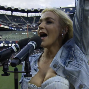 Video: Betsy Wolfe Sings the National Anthem at NY Mets Game Video