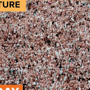 Pitbull Sets Guinness World Record for Largest Gathering of People in Bald Caps Photo