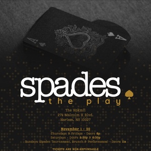 Marcus Callender to Present SPADES: THE PLAY at The Rokmil Photo
