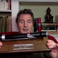 VIDEO: Liam Neeson Still Wields Qui-Gon Jinn's Lightsaber Video