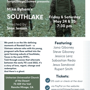 Previews: SOUTHLAKE BY MIKE BYHAM at Script 2 Stage 2 Screen Photo